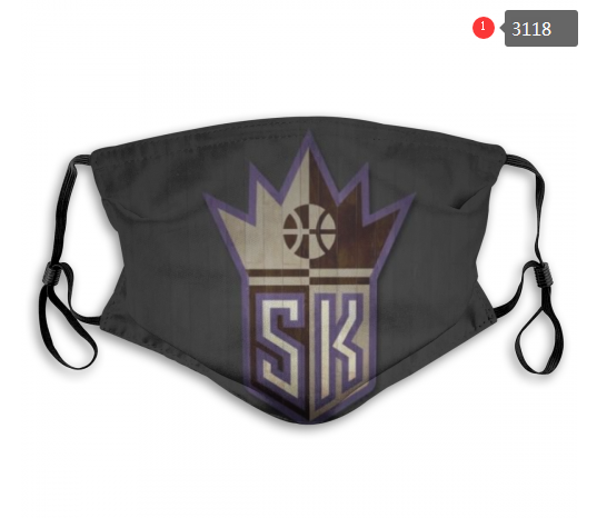 NBA Sacramento Kings Dust mask with filter->nba dust mask->Sports Accessory